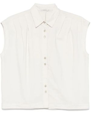 Transit Pleat-Detailed Shirt - White