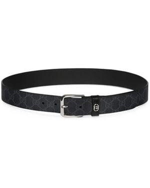 Gucci Belt With Interlocking G Detail - White