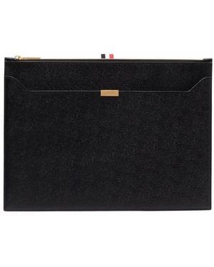 Thom Browne Medium Zipped Clutch - Black