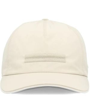 ZEGNA Embroidered-Logo Baseball Hat - Natural