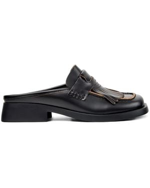 Camper Mules Donna Twins con borlas - Blanco