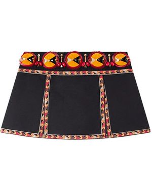 PUCCI Embroidery Skirt - Blue