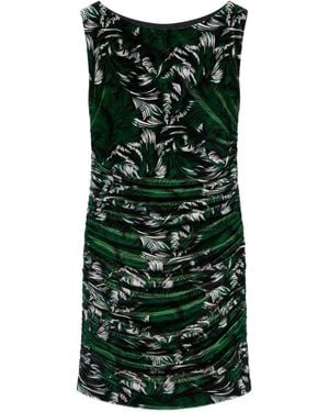 La DoubleJ Bandage Ruched-Detail Mini Dress - Green