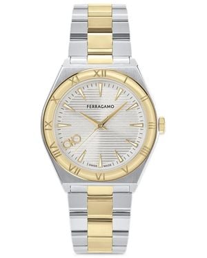 Ferragamo Upper East Gent 50Mm Watch - Metallic
