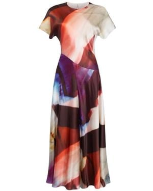 ROKSANDA Adriana Printed Silk Midi Dress - White