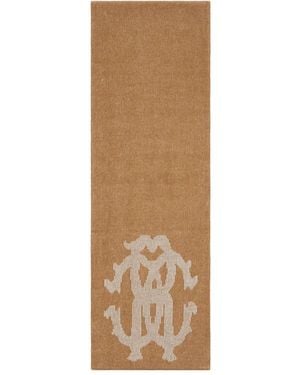 Roberto Cavalli Rc-Monogram Scarf - Natural