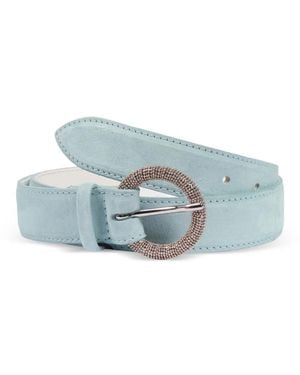 Orciani Leather Belt - Blue