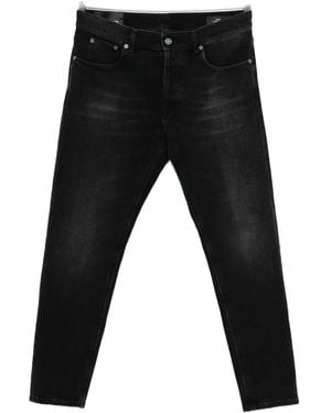 Dondup Jean À Effet Délavé - Noir