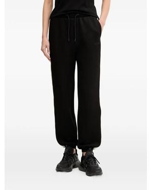 Guess Regular-Fit Side-Stripe Track Trousers - Black