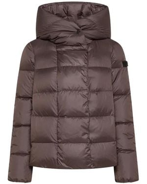 Peuterey Tucano Mqn Quilted Hooded Jacket - Brown