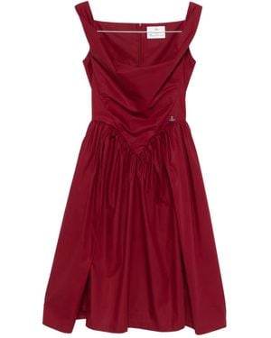 Vivienne Westwood Paneled Midi Dress - Red