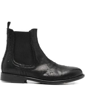 SOMMET Textured Chelsea Boots - Black