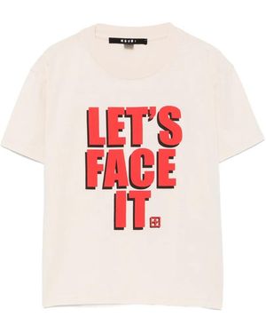 Ksubi Lets Face It T-Shirt Met Print - Wit