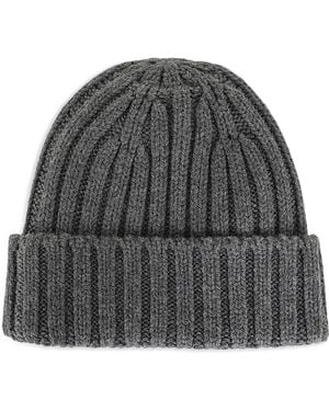 Aspesi Cable-Knit Wool Beanie - Grey