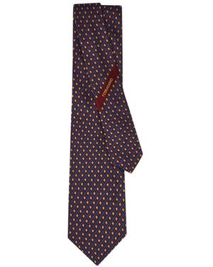 Ferragamo Corbata En Jacquard - Morado