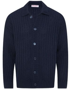 Orlebar Brown Thomas Textured-Knit Shirt - Blue