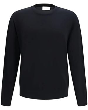 Laneus Long-Sleeve Knitted Sweatshirt - Blue