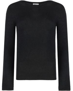 THE (Alphabet) Long-Sleeves Top - Black
