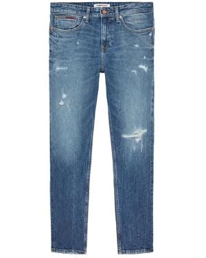 Tommy Hilfiger Gerafelde Jeans - Blauw