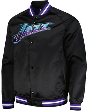 Mitchell & Ness Bomberjacke aus Satin - Schwarz