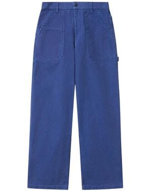 Isabel Marant Albo Patch-Pocket Pants - Blue
