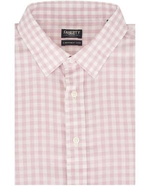 Faherty Camisa Movement A Cuadros Gingham - Rosa