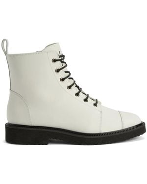 Giuseppe Zanotti Thora Lace-Up Boots - White