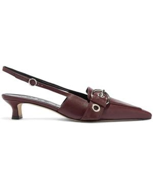 Aeyde 35Mm Davina Heeled Pumps - Brown