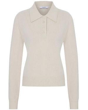 MEGUSTA Pull Oversize À Col Polo - White