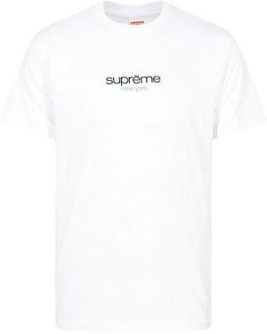 Supreme Classic Logo Crewneck T-Shirt - White