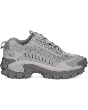Caterpillar Intruder Quilted-Panel Sneakers - Gray