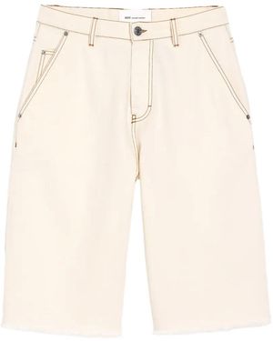 Ami Paris Short Large En Coton - Natural