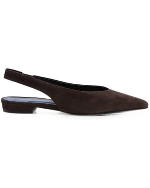 Notabene Gisella Square-Toe Slingback Pumps - White