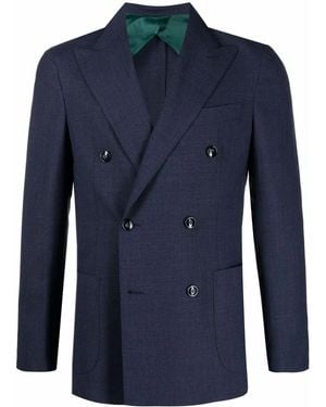 Barba Napoli Doppelreihiges Sakko - Blau
