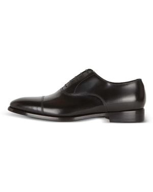 BOGGI Cap-Toe Lace-Up Derby Shoes - Black