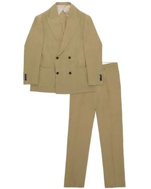 Fortela Marcello Double-Breasted Suit - White