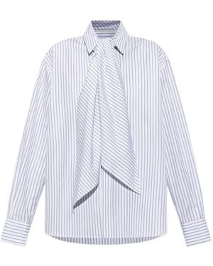Sacai Camisa A Rayas - Blanco