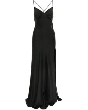 ROSERRY Seville Front-Slit Dress - Black