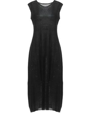 Antonelli Sequin-Embellished Sleeveless Midi Dress - Black