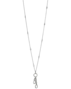 Monica Rich Kosann Circle-Charm Necklace - White