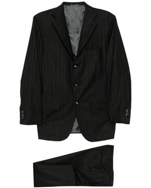 Kiton Single-Breasted Suit - Black