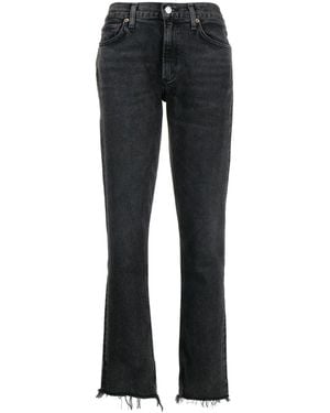 Agolde Tief Sitzende Slim-Fit-Jeans - Blau