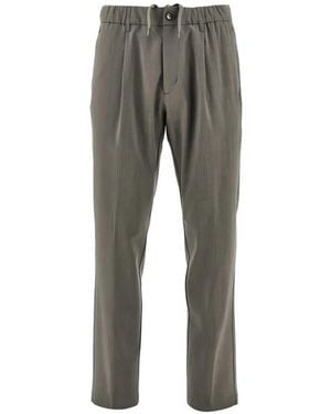 Herno Drawstring Pleated Pants - Gray