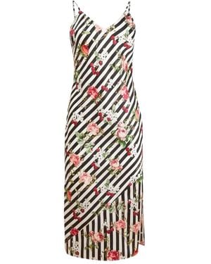 Fleur du Mal Floral-Print Dress - White