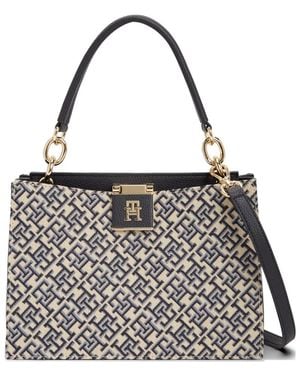 Tommy Hilfiger Sac Cabas À Motif Monogrammé - White