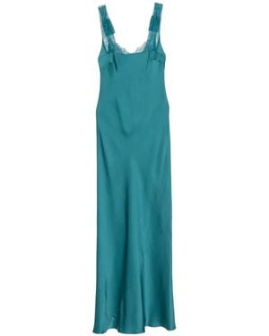 forte_forte Lace-Trim Maxi Dress - Blue