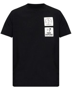 Iceberg Cartoon-Patch T-Shirt - Black