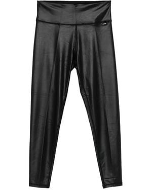 DKNY Leggins de piel artificial - Gris