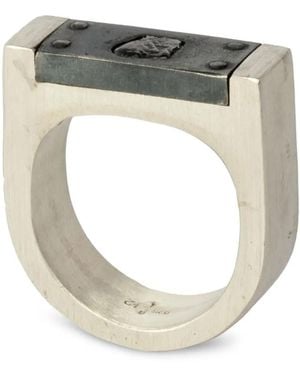 Parts Of 4 Plate Diamond Ring - Metallic