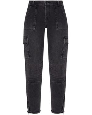 AllSaints Duran Cargo-Pocket Frayed Jeans - Blue